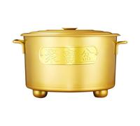 Genérico Traditional Auspicious Barrel - Incinérateur en métal galvanisé, petit compartiment | For Wood Garbage Garden Backyard Farm Patio Bonfires Beach Porch Balcony Gardeners Landscapers