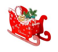 Generico Traîneau décoratif réutilisable avec fonction de conteneur, décoration de Noël pour table, pour intérieur, terrasse, jardin, table festive