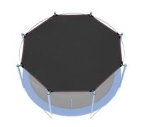 Generico Trampoline Covers | Multi-Functional Octagonal Heavy Duty Protection - Trampoline Sun Shade Cover - for Patio Pool Camping Garden Lawn Park Deck Outside Rain