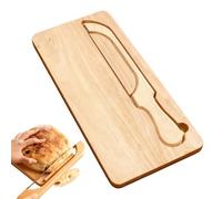Genérico Trancheuse à double face avec kit de planche à découper en bois pour toasts, gâteaux, gâteaux de petit-déjeuner, chef, cuisine maison, restaurant