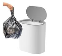 Genérico Trash Can - Garbage Can | Panier à linge | Press Top Trash Can, Wastebasket For Bathrooms And Powder Rooms, Small Waste Basket, Household Trash Can For Kitchen, Bathroom, Home and Officee