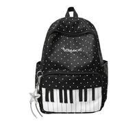Genérico Travel Backpack - Long Lasting Piano Print Large Capacity Bookbag | Adaptable Compartments Design Lightweight Travel Backpack For Laptop Hiking College Airplane Students Daily, noir, Consulte