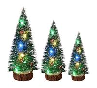 Generico Tree Centerpiece Table Decorations Lot de 3 petits arbres avec LED Lights, Decor For Den, Garden, Dorm, Kids Room, Bookcases Dressers