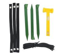 Generico Tree Stakes - Weather-Resistant Heavy-Duty Staking | Robust Support Kit for Wind Protection | Against Bad Weathers Trampoline Shed Greenhouse Canopy, Firm Ground Anchors Steel Set Security