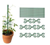 Generico Treillis pour d'intérieur | Treillis rampant vert, poteaux de jardin pour fleurs, pots d'intérieur et extérieur, fleurs, monstres, tomates, fruits, légumes, serres, balcons