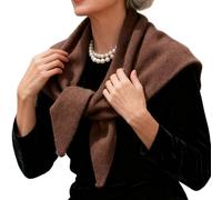 Generico Triangle Neck Scarf,Warm Soft Wraps Shawl,Wool Warm Scarf | for Ladies Spring Fall Daily Commute Outdoor Travel Beach, Coffee, riferimento alla descrizione