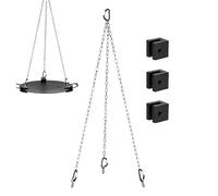 Genérico Tripod de Camping pour Cuisine - Chaîne et Crochet avec Support en Aluminium et détachable, Design Facile à Ranger, Hauteur réglable, Multifonction pour Camping et Cuisine d'extérieur