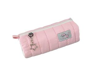 Genérico Trousse à crayons de dessin animé : trousse en nylon de 19 cm, de rangement créatif en forme de rouleau de beurre, de cosmétiques pour filles et garçons, pot à crayons P