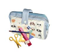 Genérico Trousse à Crayons Grande capacité avec Fermeture éclair pour étudiants et du Primaire et des Adultes, Bleu, Voir la Description, Voir Description