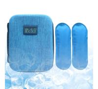 Genérico Trousse à pharmacie thermique avec affichage de la température | Petite mallette réfrigérante avec sacs de glace pour camping, randonnée, plage, pique-nique, route, avion et