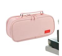 Genérico Trousse avec Compartiments - Sac Portable Grande capacité - Organiseur de Bureau pour étude, école, Maison, travaux manuels et Maquillage, Rose, Voir la Description, Voir Description