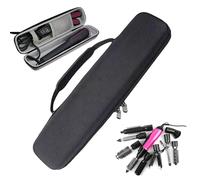 Genérico Trousse de voyage avec outil de coiffure : sac à friser imperméable, kit de soin des cheveux mobile, support de sèche-cheveux, équipement de toilette multifonction pour femmes et hommes