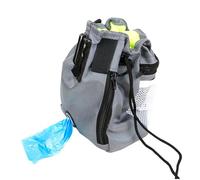 Genérico Trousse pour friandises pour chiens | Sac d'entraînement avec cordon et distributeur de sacs intégré : grand sac portable pour sandwichs et friandises pour animaux de compagnie