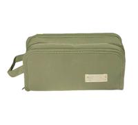 Genérico Trousse universelle de grande capacité, sac de matériel scolaire simple, trousse multifonction double face, adaptée pour les écoles et les bureaux., vert, 22 x 7,5 x 11, Imprimé à carreaux