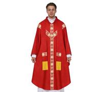 Genérico Tuniques de clerc pour homme avec ruban pour costume ecclésiastique catholique | Costume de Père Cosplay | Pour événements de mariage, église, prière carnaval