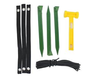 Generico Tuteurs et supports pour arbres - Fixation résistante à l'intemperie à usage intensif | Kit pour arbres inclinés - pour protection contre les méchants et pour Trampoline hangar à effet de