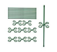 Generico Tuteurs pour , design à boucle, 10 pièces, supports de jardin pour - pour intérieur et extérieur, fleurs surélevées, monstera, fruits, légumes, serre, balcon, treillis