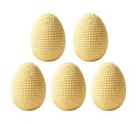 Generico Œufs de Pâques tricotés | 5 Pieces Easter Eggs for Spring Celebrations Knitted | Knitteds Spring Party Favors for Vase Wreath Garland Home Dining Workplace Party Celebration | Pastel Eggss