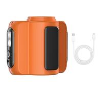 Generico Under Shirt Fan, Cooling Device, 4,33 x 3,74 x 2,76 pouces Wearable Rechargeable Personal Fan with LED Light, Lightweight Chlling Aid for Camping Hiking Fishing Climbing Travel, Work