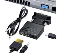 Generico USB to VGA Adapter Converter - Metal Plated High Definition Display Adapter with 3,5 mm Audio Cable 1,5 ft Support for Projector Moniteur HDTV Laptop PC Video Output Screen Expansion Device
