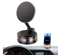 Generico Vacuum Magnetic Phone Holder, Suction Mount Stand, Foldable 360 Degree Rotatable Design, Strong Secure Grip Most Smartphones for Dashboard Windshield Car Vehicle