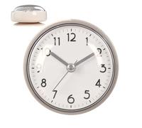 Genérico Vattentålig Badrumsklocka Med Stark Sugkopp - 3 Tum Minimalistisk Duschklocka Batteridriven | Tyst Gående Kvartsurverk för Badrum & | Kompakt Väggklocka för Speglar & Kakel