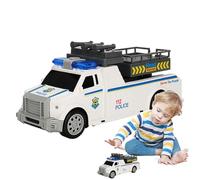Genérico Véhicules de jouet - Camion interactif - Voiture de sauvetage électrique avec musique et lumières pour apprendre et s'amuser dans la maison, la crèche, la chambre et le salon