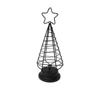 Generico Veilleuse de Noël, 11,5 x 29 cm, lampe de sapin de Noël à LED pour fête, design étoile avec éclairage doux, lanterne de bureau pour maison, chambre à coucher