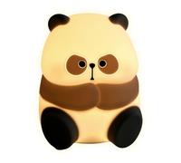 Generico Veilleuse en forme de panda, veilleuse en forme de panda | Lampe de nuit pour animaux Panda Contrôle tactile en silicone souple,Lampe de bureau rechargeable en forme de pan