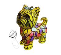 Genérico Veilleuse pour chiens - Lampe d'art LED peinte à la main | Nuit vintage teintée, pour décoration près du lit ou du salon, environnement chaud, intérieur pour les amoureux de