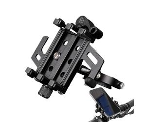 Generico Vélo Phone Mount | Non-Slip Cycling Smartphone Holder | Handlebar Navigation Bracket For Mountain Road Urban Touring Gym Commuting Scooter
