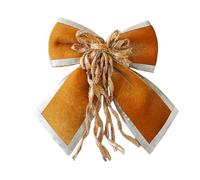 Generico Velvet Christmas Tree Bows - Vintage Ribbon | Elegant Velvet Christmas Tree Bow Ornaments, Holiday, Wedding, Indoor or Outdoor Decor, Ideal for Office, Farmhouse, Wreaths, Garland, Mantel,