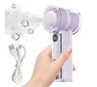 Generico Ventilateur à main, portable, USB, rechargeable, batterie 3000 mAh, 100 vitesses, pour maison, bureau, voyage, pique-nique, camping, activités