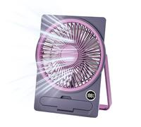 Genérico Ventilateur de bureau | Petits ventilateurs silencieux pour bureau, outil de refroidissement personnel électrique avec écran numérique LCD alimenté par USB suspendu et debout