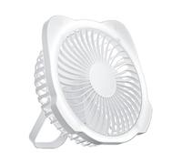 Genérico Ventilateur de bureau portable : ventilateur de refroidissement personnel de bureau compact | Combo LED Light Lantern, ventilateurs alimentés par batterie avec V