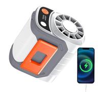 Genérico Ventilateur de ceinture portable avec clip pour ceinture, dispositif de refroidissement personnel pour sport, voyage, shopping, camping, bureau, festival, extérieur