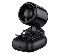 Generico Ventilateur de chapeau à clip | Ventilateur rechargeable à 3 vitesses, sans mains | Mini - pour l'été plage camping vacances trekking