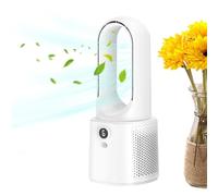 Genérico Ventilateur de table silencieux sans chant - Lumière de dispositif de refroidissement USB petit | Appartement de chambre à coucher avec flux d'air muet à 6 niveaux