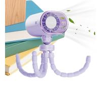 Generico Ventilateur de voiture portable, ventilateur avec écran LED et design à poulpe à 199 vitesses | clip automatique rotatif à 360 degrés recharge type C - pour , adultes, camping