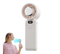 Generico Ventilateur personnel portable rechargeable, ventilateur de camping, refroidisseur d'air silencieux pliable 180° avec écran LED, 100 vitesses réglables, batterie 3600 mAh et