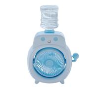 Genérico Ventilateur portable avec brumisation | Mini humidificateur USB de bureau avec réservoir d'eau et ventilateur humidificateur pour chambre, extérieur, chambre, voiture, plage, école