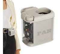 Genérico Ventilateur portable avec clip | 100 vitesses rechargeable avec lumière, ventilateur à main personnel portable - Pour maison, chambre, bureau, tour, camping, randonnée, plage, pique-nique