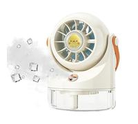 Generico Ventilateur portable avec nébuliseur - Silencieux rechargeable portable, ventilateur de bureau personnel Mini nébuliseur | Voyage Camping Randonnée