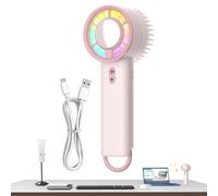 Genérico Ventilateur portable - Distribuer | Ventilateur colonne | Fans portables pour voyager | Fans puissants et silencieux avec 3 modes avec éclairage pour l'extérieur, la maison, le TE
