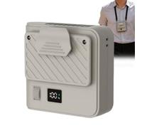 Genérico Ventilateur portable | Vitesses réglables, ventilateur avec clip de taille - Pour été, randonnée, voyage, sport, concerts, gym, course, exercice, travail ou bureau