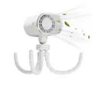 Genérico Ventilateur pour voiture - Ventilateur LED en forme de poulpe à 199 vitesses avec rotation à 360 degrés et charge USB-C, pour , étudiants, été, voyage, plage, cuisine