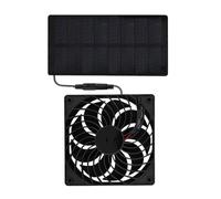 Generico Ventilateur solaire d'échappement pour poulailler - équipement d'échappement 0,8 W | Ventilation pour intérieur à effet de serre étable de camping poulailler