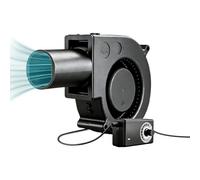 Generico Ventilateur soufflant | Ventilateur gonflable 12 V avec contrôle de vitesse variable - Souffleur pour barbecue - Pour poêle à bois, cheminée, barbecue, forge, camping, cuisine extérieure