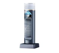 Genérico Ventilateur tour - Ventilateur de tour de chambre de 100 ml | Refroidisseur oscillant intelligent | Design vertical d'économie d'espace | Refroidisseur silencieux oscillant de 120 g