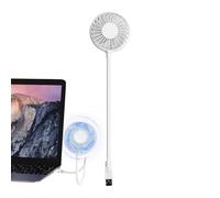 Generico Ventilateur USB portable, ventilateur réglable portable, refroidisseur pivotant pour chambre dortoir, camping, bureau, plage, voyage extérieur
